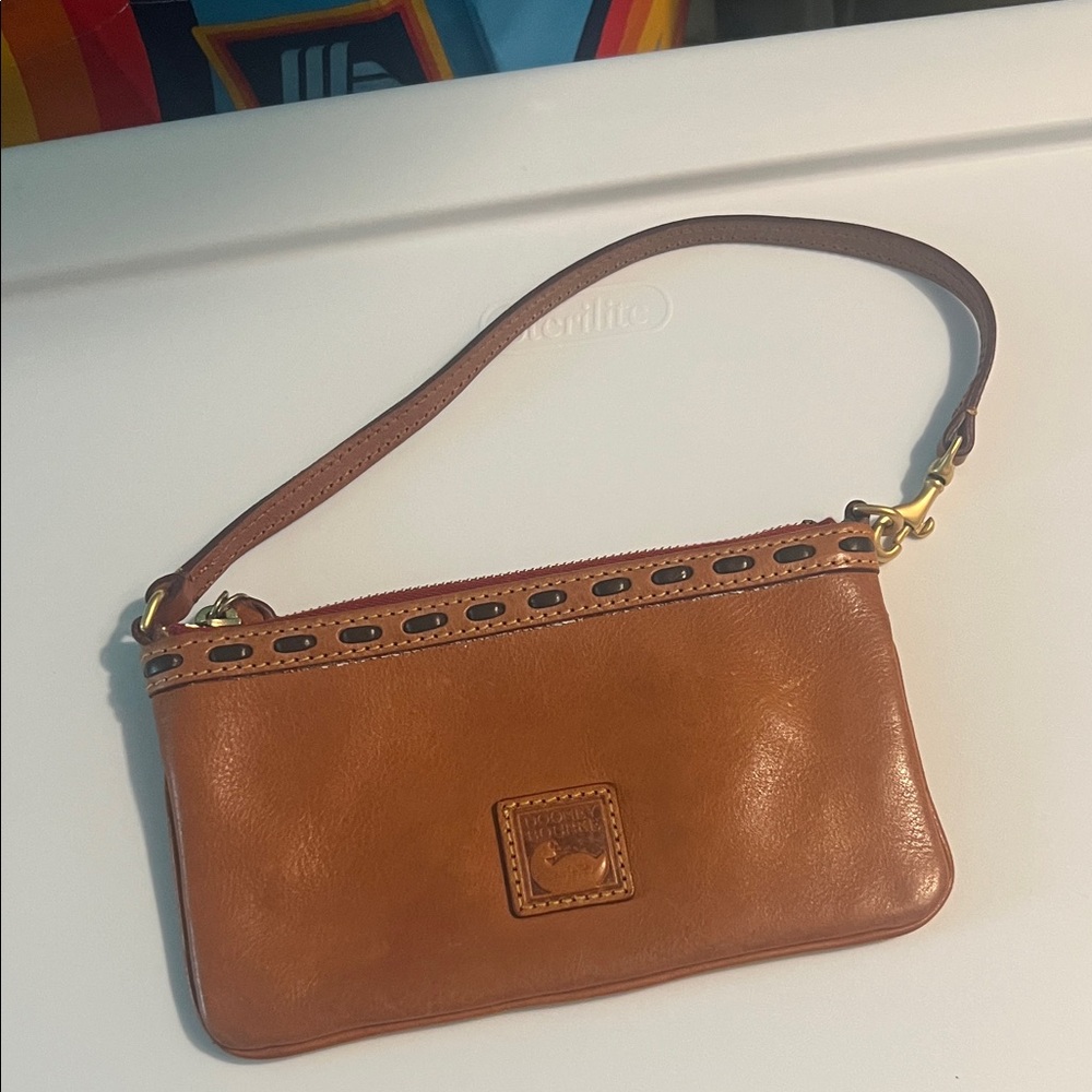 Like New !! Dooney & Bourke florentine large slim wristlet